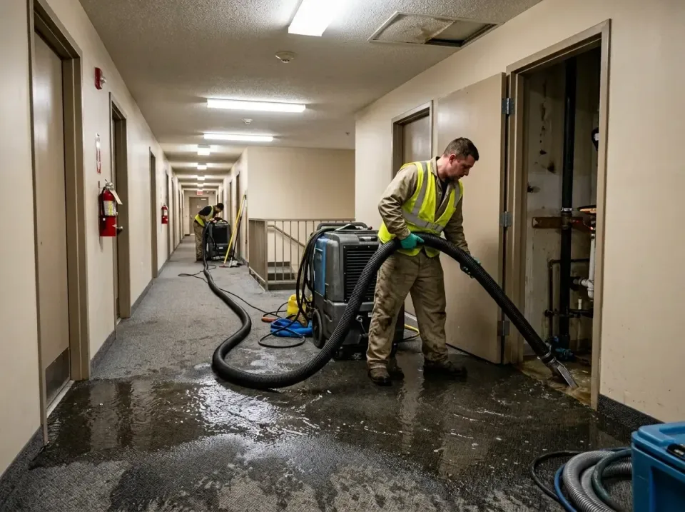 multi-unit-apartment-hallway-f-005 — frequently asked questions, Emergency Burst Pipe Water Extraction & Removal in Kimberly…